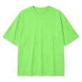 thumbnail image 4 of FRSASU Men's Big and Tall Shirts Cotton Crew Neck Tops Short Sleeve Oversized Pullovers Casual Loose Tops Solid Color Tee Green, 4 of 5