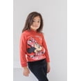 thumbnail image 2 of Disney Minnie Mouse Toddler Girls' Fleece Hooded Sweatshirt Red, 2 of 7