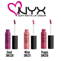 NYX Soft Matte Lip Cream  3 pc. Set (Seoul, Milan, & Prauge)
