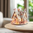 thumbnail image 5 of BNNG Christmas Village Gingerbread House Decorations - 2D Acrylic Table Decor, Collectible Ornaments, Festive Winter House Art for Holiday Season Decoration, 5 of 7