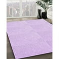 thumbnail image 3 of Ahgly Company Machine Washable Indoor Rectangle Transitional Violet Purple Area Rugs, 8' x 10', 3 of 7