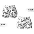 thumbnail image 5 of Naloa Retro Rooster Biker Shorts for Women Seamless Scrunch Short Women’s Yoga Shorts for Gym Running Sport Shorts - X-Large, 5 of 9