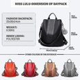 thumbnail image 4 of Mochilas de mujer Mochila de moda Bolsos de hombro Nylon con antirrobo informal, 4 of 5