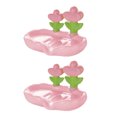 thumbnail image 1 of Jabonera con forma de flor, de drenaje rápido, para cocina, baño, con diseño floral, para decoración de encimeras, de plástico, para barra de champú, para ducha, caja de jabón, 1 of 8