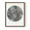 Brown, variant on Graphite Moon II Framed Print in White Solid Wood Framed Print No Nail Hanging