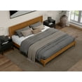 thumbnail image 3 of AFI Sophia King Solid Wood Low Profile Platform Bed, Light Toffee, 3 of 13