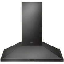LG HCED3015D 30 inch Black Stainless Wall Mount Chimney Hood