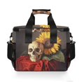thumbnail image 2 of Vintage Skull and Sunflowers Insulated Lunch Bag 15L Cooler Box for Women Men Work Camping Beach Travel, 2 of 7