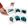 thumbnail image 6 of Inkdotpot Set of 6 Drink Coasters DecorativeNon,SlipCork Base4-inch Square PrintedCoastersEasy Clean- Nature, 6 of 8