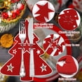 thumbnail image 2 of Juego de 12 porta cubiertos JM fieltro navideño Decoración mesa, 2 of 5