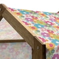thumbnail image 5 of Floral Pet House, Rainbow Colored Vivid Image Sixties Inspired Blooming Nature Symmetrical Pattern, Outdoor & Indoor Portable Dog Kennel with Pillow and Cover, 5 Sizes, Multicolor, by Ambesonne, 5 of 5