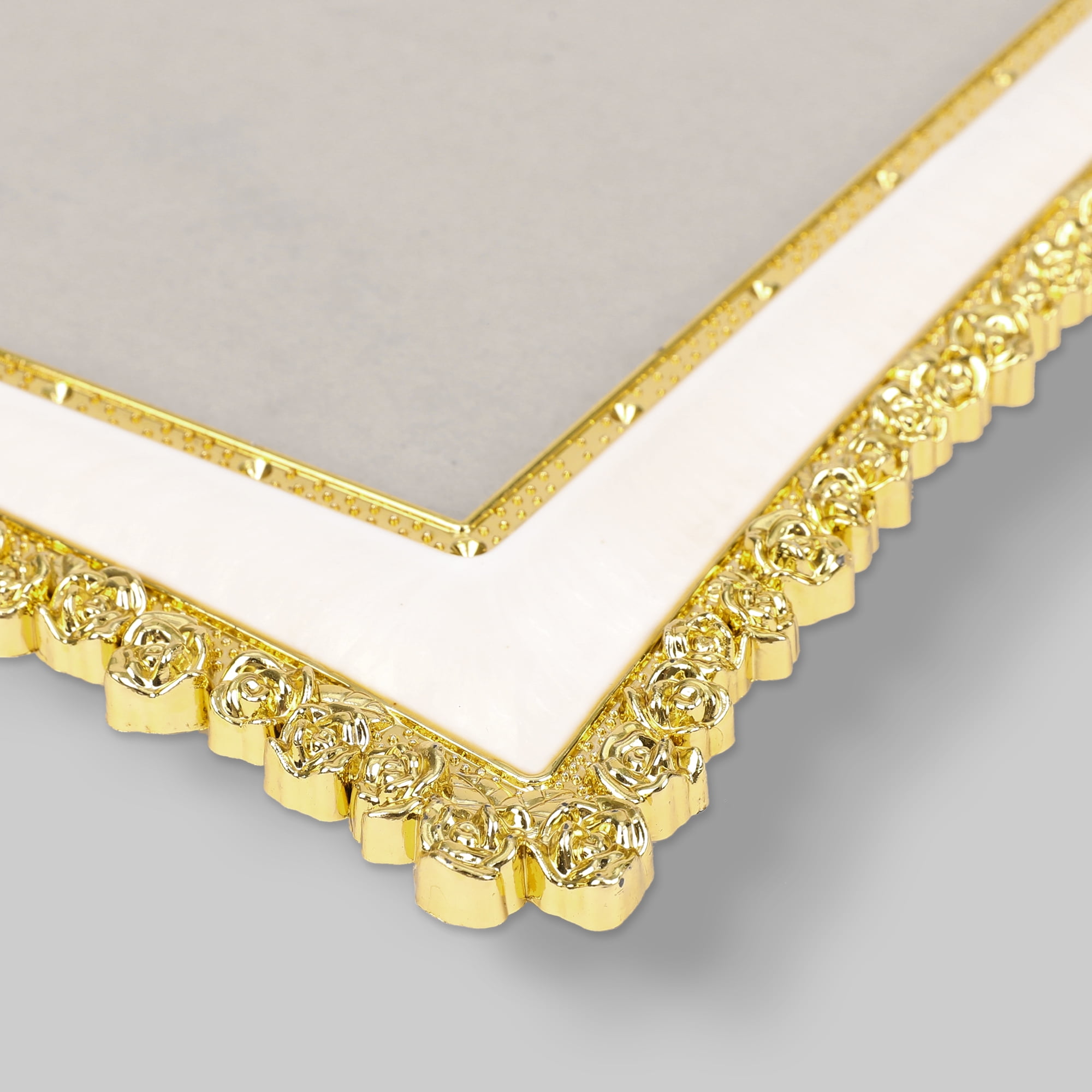 Unique Bargains Luxury Picture Frame Retro Plated Photo Frames Gold 4x6
