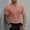 #Pink, variant on DPTALR Men's Solid Color Casual Henley Neck Half Button Short Sleeve Shirt,Army Green, XL