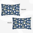 thumbnail image 2 of Lsque Star Penguin Pattern Pillow Case – Soft & Cozy Throw Pillow Cover, Hypoallergenic Cushion Case for Sleeping Women with Envelope Closure-16"x24", 2 of 6