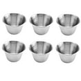 thumbnail image 4 of Luxshiny 6-Piece Stainless Steel Portable Sauce and Seasoning Dish Set, Condiment Holder for Outdoor Picnics and Travel, 4 of 8