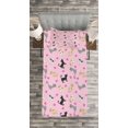 thumbnail image 3 of Ambesonne Kitty Quilted Bedspread Set 2 Pcs, Colorful Different Cats, Twin Size, Multicolor, 3 of 3