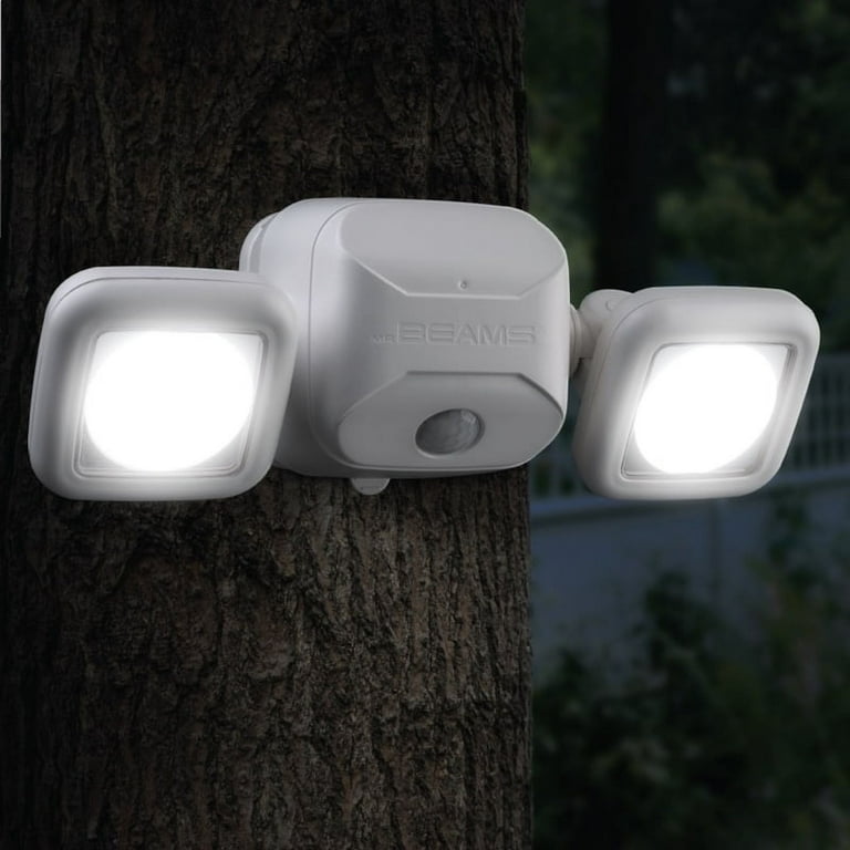 Mr. Beams MB720A - Luce notturna a LED con sensore di movimento a batteria, adatta per il sonno, con luce color ambra, confezione da 1 pezzo, colore: Bianco