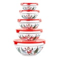 thumbnail image 3 of Imperial Home 10 Pc Christmas Glass Food Containers with Lids, 3 of 5