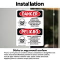 thumbnail image 3 of (2 Pack) Pesticide Storage Area Bilingual OSHA Danger Sign 18 Inch X 24 Inch Vinyl Label Decal Sticker Weather Resistant, UV Protected for Workplace, Business, and Construction Site,, 3 of 7
