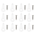 thumbnail image 1 of 30pcs Mirror Fixing Clips Lens Glass Assembly Wardrobe Cabinets Bookcase Glass Embedded Fixing Clips with Screw (Transparent), 1 of 7