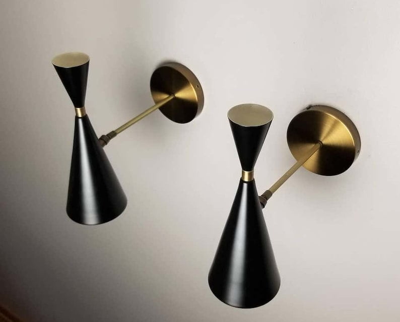 Monolith Brass Wall Scones Lamp Wall Lighting Wall Fixture Set Of Two
