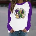 thumbnail image 1 of Qiopertar Mode Femmes Imprimé Col Rond Pull Tops Manches Longues Blouse Confortable Chandail en Molleton Offres de la Semaine Liquidation Moins de 5$ jusqu'à 90 % de Réduction, 1 of 4