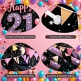thumbnail image 4 of Pink Gold Happy 21st Birthday Banner Princess 21 Birthday Display Royal Crown Colorful Balloons Birthday Backdrop for 21st Birthday Party Princess Birthday Celebration Indoor Decoration, 4 of 9