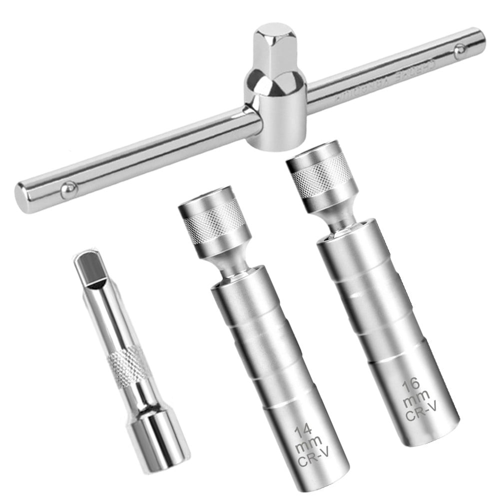 14mm 16mm Spark Wrench Set with Sliding T Handle for Car Motorcycle