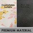 thumbnail image 5 of Spring Flowers Bath Mat for Bathroom, Yellow Flowers with Pink Leaves Quick Dry and Super Absorbent Bath Mat Rugs, Non Slip Rubber Backing Floor Mat 17x30 Inches for Kitchen Bedroom Indoor, 5 of 6