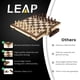 thumbnail image 3 of Juego de ajedrez LEAP, madera, ajedrez y ajedrez, 15 pulgadas, nogal y arce, 3 of 7