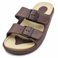 thumbnail image 1 of Ventana Men's Two Strap Buckle Sandals Adjustable Waterproof Slides, 1 of 2