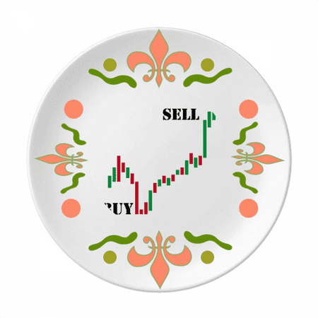 

Sell High Buy Low Red Art Deco Fashion Flower Ceramics Plate Tableware Dinner Dish