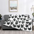 thumbnail image 2 of Rateoe Retro Rooster Pattern Flannel Throw Blanket, Ultra-soft Blanket for Bed, Couch, Car, Hypoallergenic Anti-pilling blanket-80"x60"(Horizontal), 2 of 6