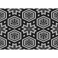 thumbnail image 1 of Ahgly Company Tapis d'Intérieur Lavables en Machine, Rectangle Transitionnel de Nuit, Noir, 4' x 6', 1 of 7