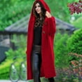 thumbnail image 2 of Arlun Oversized Hooded Long Cardigans for Women Cable Knitted Open Front Sweater Coats Loose Fit Long Sleeve Soft Comfortable Winter Outerwear 2025 Fashion Outfits Red XL, 2 of 5