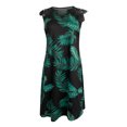 thumbnail image 4 of Vestido estampado adelgazante de encaje sin mangas con cuello en V casual de verano para mujer Fridja hjkh6346, 4 of 5