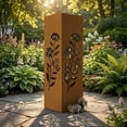 thumbnail image 1 of Rustic Pineapple Garden Column Custom Yard Columns Outdoor Metal Light Cover Sculpture Modern Statues Decor Outside Summer Art Walkway, 1 of 9