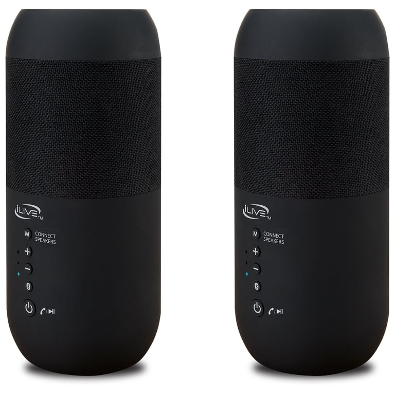 iLive Indoor/Outdoor Bluetooth Wireless Speakers with removable