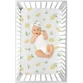 thumbnail image 3 of Lemon Floral Fitted Mini Crib Sheet by Sweet Jojo Designs, 3 of 6