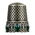 thumbnail image 3 of Sewing Thimble Finger Protector for Quilting Needlework Craft Accessories Bronze Crystal, 3 of 9