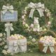 thumbnail image 1 of Decoraciones de Pascua. Cintas con estampado de huevos y conejitos de Pascua. Ideales para manualidades, envoltura de regalos, lazos de cinta, envoltura de ramos y decoraciones de coronas. Cinta de po, 1 of 6