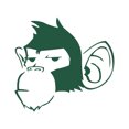 thumbnail image 1 of Monkey Sticker Decal Die Cut - Self Adhesive Vinyl - Weatherproof - Made in USA - Many Color and Sizes - simiiformes, 1 of 6