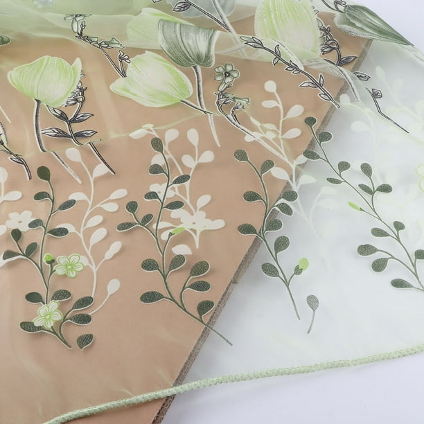 Cortina de Tul, 100x200 cm Exquisito Tulipanes Coloridos Impresión de Cortinas de Tul, Balcón de Cortinas Transparente Decoración de Ventana Pastoral