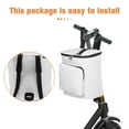 thumbnail image 2 of HOMEMAXS Sac à Outils Universel pour Moto Sac de Guidon Pochette Sac de Rouleau de Motard Sac de Fourche avant Blanc, 2 of 8