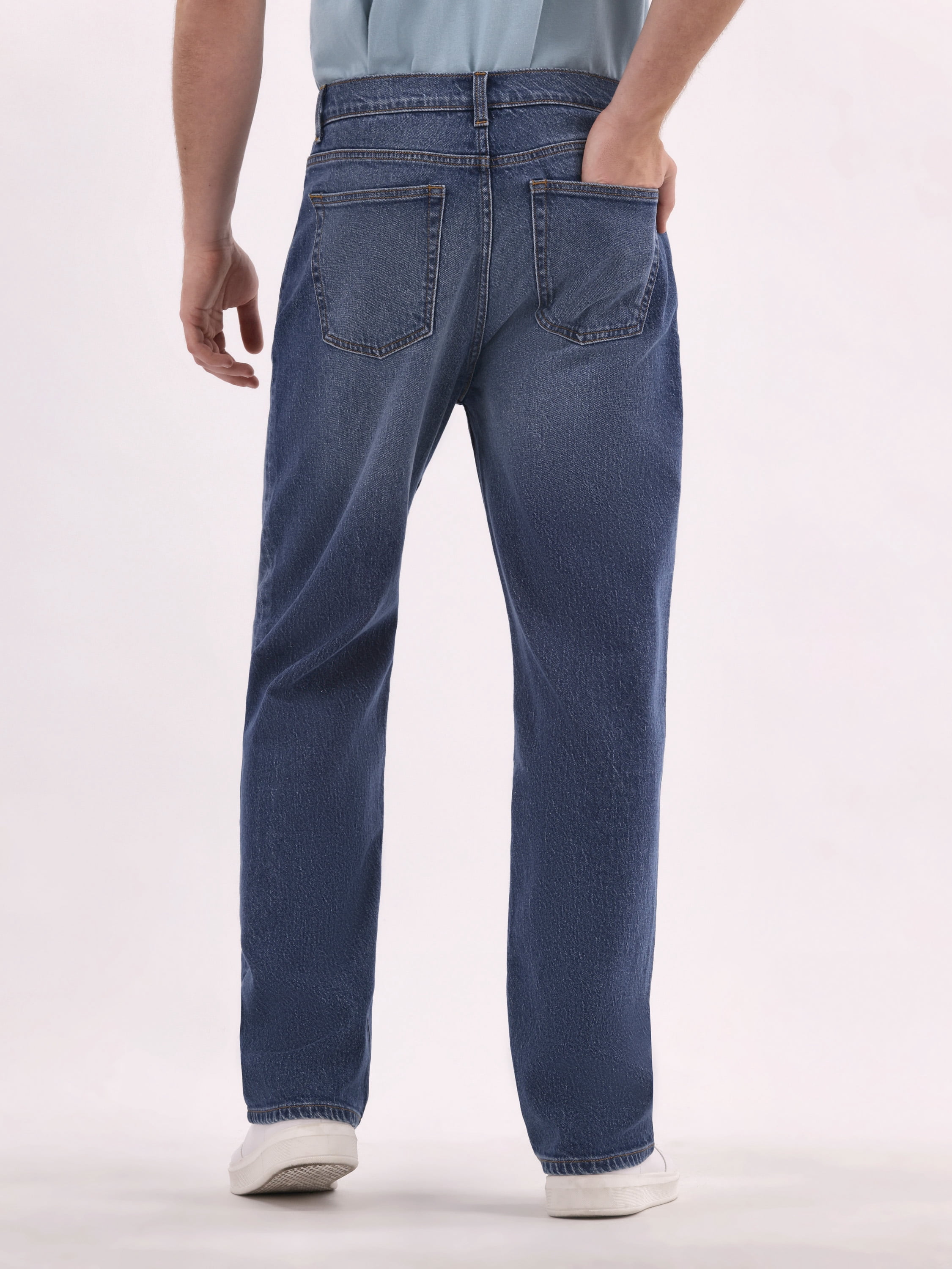 No Boundaries Men's & Big Men's Loose Fit Jeans with Stretch