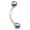 Gray, variant on Curve Barbell with Faux Synthetic Pearl 16g  (eyebrow, lips, cartilage)