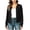 Black, variant on Womens Light Jackets with Thumb Holes Pockets Long Sleeve Full-zip Bomber Coat Collarless Outwear (2XL, Red)