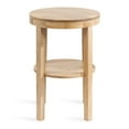 thumbnail image 6 of Kate and Laurel Talcott Modern Round Wood Side Table, 16 x 16 x 24, Natural Wood, Transitional Decorative Two-Tier End Table for Use as a Bedroom Nightstand or Living Room Accent, 6 of 9