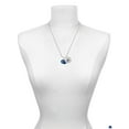 thumbnail image 3 of Delight Jewelry Resin Blue Baby Whale Silvertone Script Initial Disc - J - Charm Necklace, 20"+3", 3 of 4