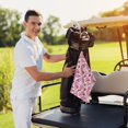 thumbnail image 6 of Lsque Strawberry Popsicle Premium Golf Towel - Ultra Absorbent and Quick Drying Microfiber Towel with Carabiner - Gift for Men -24" X 16", 6 of 8